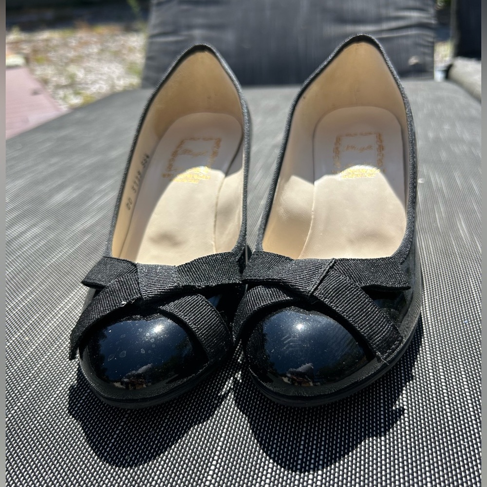 Bruno Magli Black Heels with Bow
